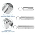 Mini Aluminium Cigarette Case, Key Ring with Cigarette Cases, Waterproof Round Cigarettes for Men, Portable Cigarette Box for Travel, Hiking, Camping - Image 6