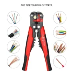 Multi-functiona Cable Wire Stripper with Cutter & Crimper Automatic Wire Stripping Pliers Crimping Tool 10-24AWG - Image 2