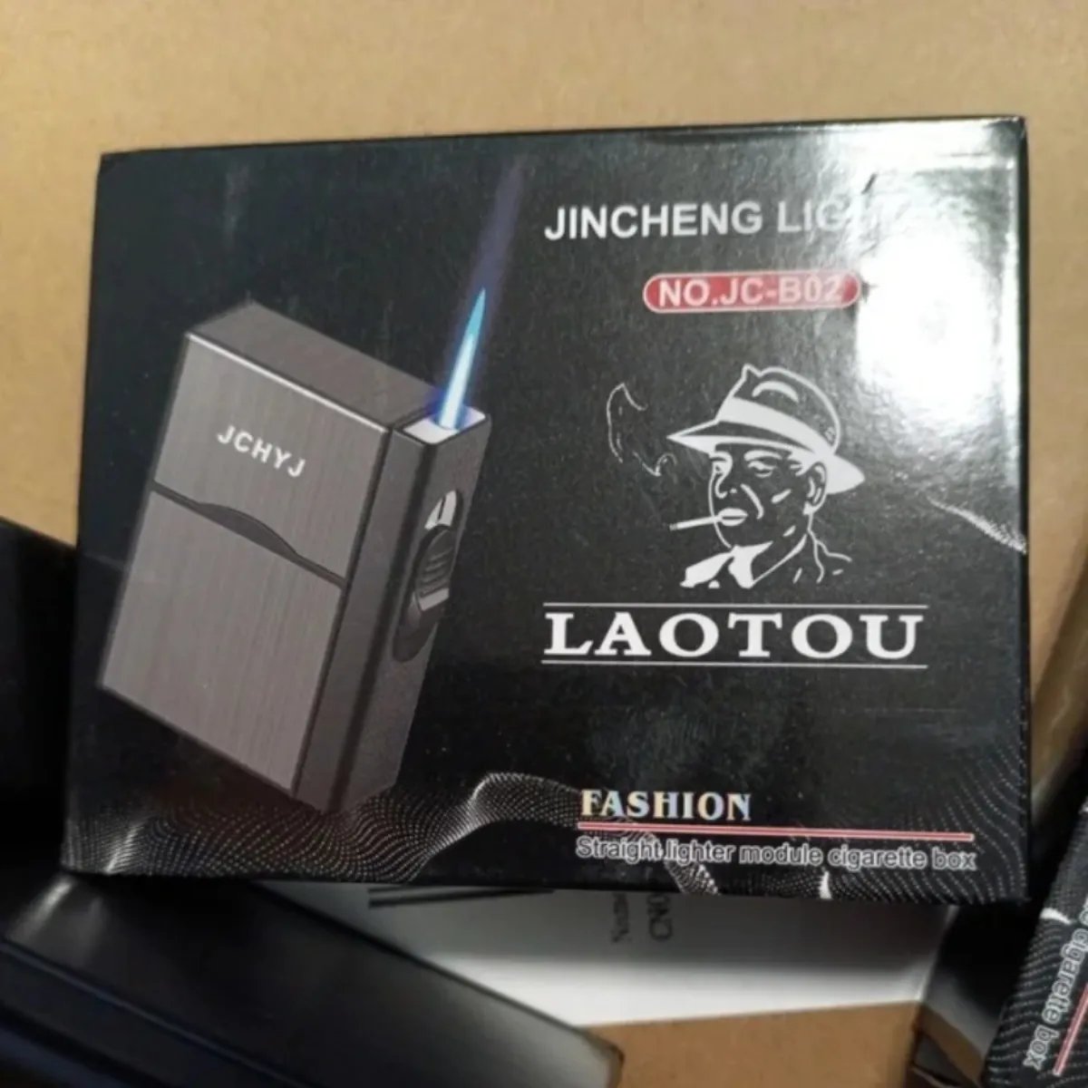 Multi-functional-Gas-and-Electric-Cigarette-Case Multi-functional Gas and Electric Cigarette Case - Image 1