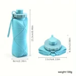 New Creative Silicone Folding Water Cup Outdoor Portable and Scalable Water Cup Sports Water Bottle Travel Water Cup Handy Cup { Multi Color} - Image 6