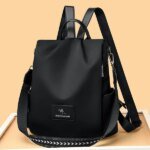 New Texture Oxford Cloth Women’s Backpack(Black) - Image 2