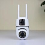 New V380 Mini Indoor PTZ Dual Lens Camera 4MP HD Smart Home WiFi Security for Baby Monitor Indoor Network Dual Lens Camera - Image 3