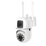 New V380 Mini Indoor PTZ Dual Lens Camera 4MP HD Smart Home WiFi Security for Baby Monitor Indoor Network Dual Lens Camera - Image 5