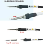 New V908 60W Adjustable Temperature Electric Soldering Rework Repair Tool with 5pcs Solder Tips - Image 5