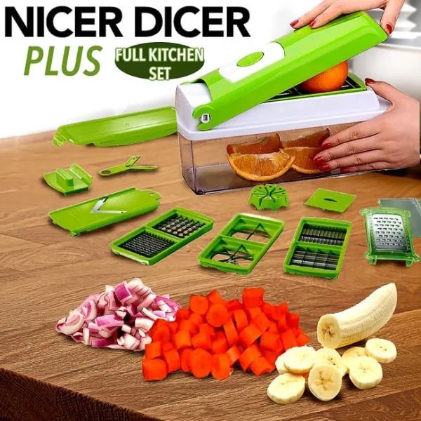 Nicer-Dicer-Plus-Vegetable-Green-1 Nicer Dicer Plus Vegetable - Green - Image 1