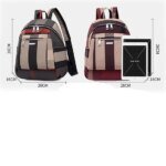 Nylon Backpack Durable Waterproof Casual Shoulder Bag (Blue Color) - Image 3