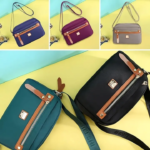 Nylon Fashion Cross-body Bag Lightweight Portable Shoulder Bag (maroon) - Image 3