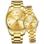 OLEVS 5563 Waterproof Stainless Steel  fashionable Couple watches - Image 4