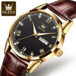OLEVS 6896 Luxury Simple and Modern Watch (Black) - Image 3