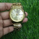 OLEVS 9931G New Exclusive Design Quartz Watch for Men( Full Golden) - Image 3