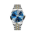 OLEVS 9931G New Exclusive Design Quartz Watch for Men  Nevy blue - Image 3