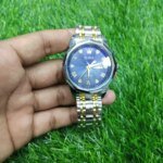 OLEVS 9931G New Exclusive Design Quartz Watch for Men  Nevy blue - Image 6