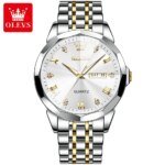 OLEVS 9931G New Exclusive Design Quartz Watch for Men ( White) - Image 3