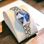 OLEVS Watch for Women Branded Stainless steel Elegant Luminous Ladies Watches 9931 Silver Blue - Image 2