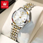 OLEVS Watch for Women Branded Stainless steel Elegant Luminous Ladies Watches 9931 Silver - Image 2
