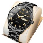 Olevs 5563 CHAIN WATCH –( Black ) For Men