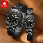 Olevs 5563 CHAIN WATCH –( Black ) For Men - Image 4