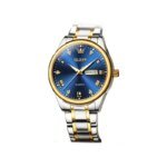 Olevs 5563 Luxury Fashion Round Women’s Watch – Silver & Blue - Image 8