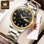 Olevs Luxury Men’s Quartz Watch(Black -White)