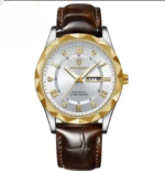 POEDAGAR 615L Men's Leather Quartz Watch - Image 2