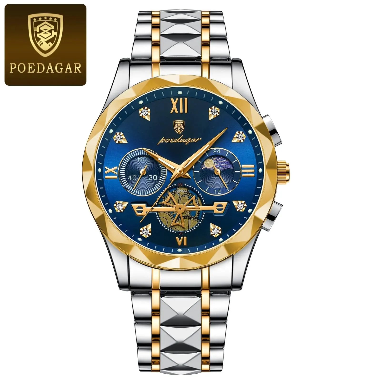 POEDAGAR-996-Luxury-Man-Luminous-Chronograph-Watch-for-Men-Stainless-Steel-Mens-Quartz-Watches-3 POEDAGAR 996 Luxury Man Luminous Chronograph Watch for Men Stainless Steel Men's Quartz Watches - Image 1