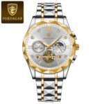 POEDAGAR 996 Luxury Man Luminous Chronograph Watch for Men Stainless Steel Men's Quartz Watches - Image 2
