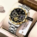 POEDAGAR 996 Luxury Man Luminous Chronograph Watch for Men Stainless Steel Men's Quartz Watches - Image 5