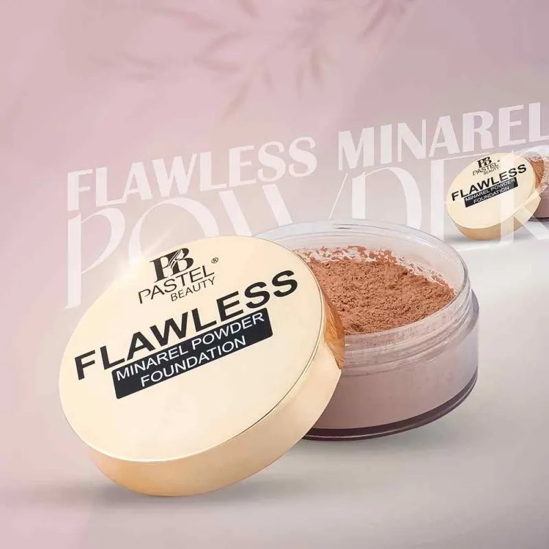 Pastel-Beauty-Flawless-Mineral-Powder-Foundation-PEACH Pastel Beauty Flawless Mineral Powder Foundation (PEACH) - Image 1
