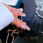 Pink Flower Pendant - Image 4