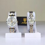 Poedagar Luxury Couple Watch (Water Resistant)