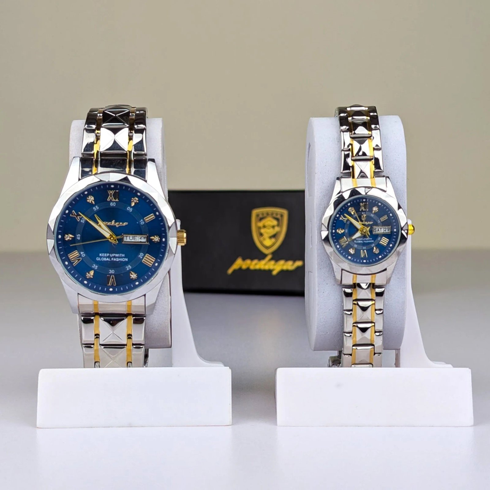 Poedagar-Luxury-Couple-Watch-Water-Resistant Poedagar Luxury Couple Watch (Water Resistant) - Image 1