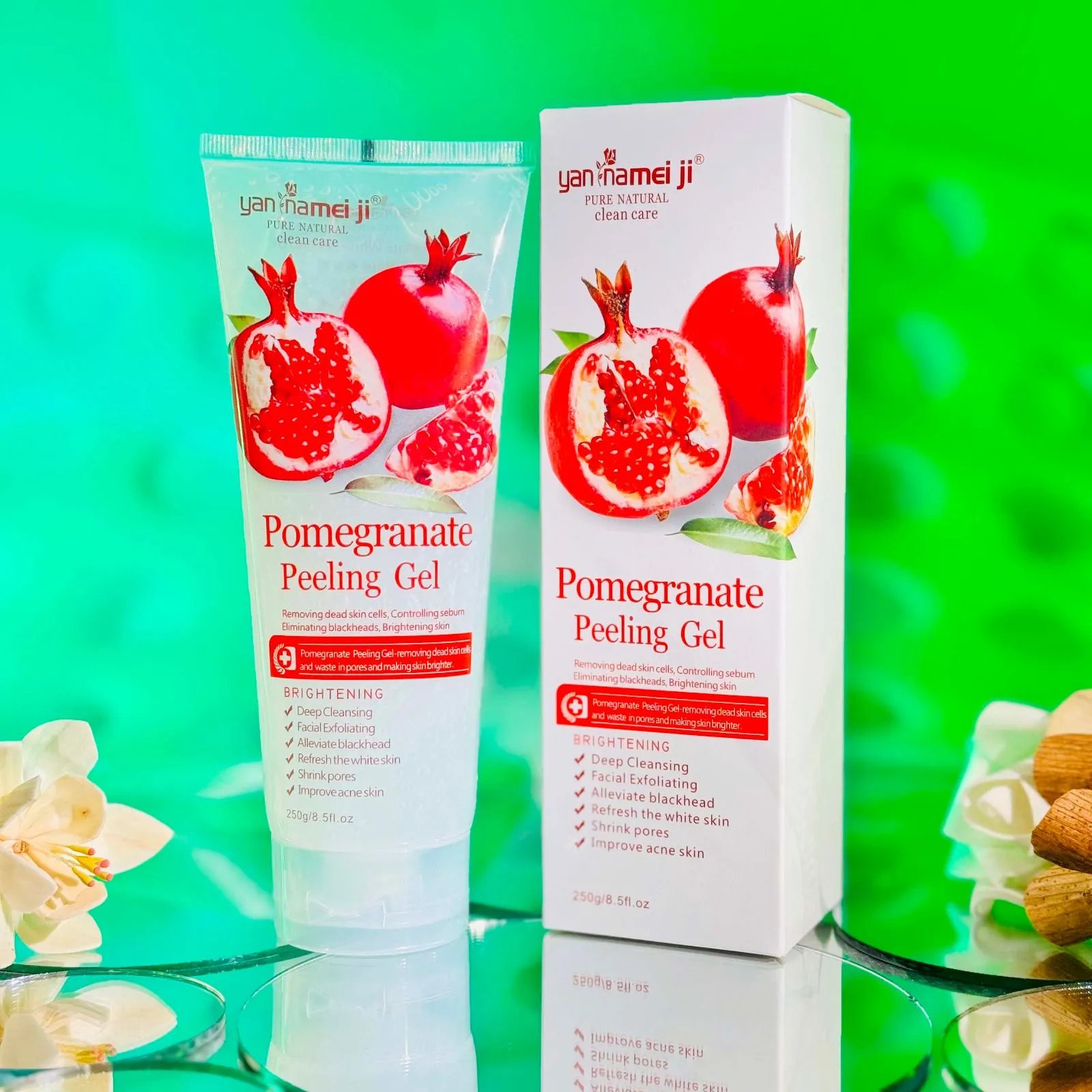 Pomegranate-Gel-Peeling-Gel-Skin-Care-Deep-Cleansing-Gel Pomegranate Gel Peeling Gel Skin Care Deep Cleansing Gel - Image 1