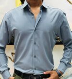 Premium China Micro Stig Shirt (Formal / Casual) (Ash) - Image 2