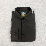 Premium China Micro Stig Shirt (Formal / Casual) (Black) - Image 3