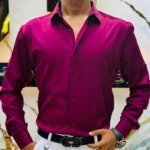 Premium China Micro Stig Shirt (Formal / Casual) (Maroon)