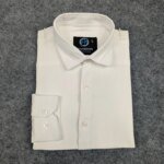 Premium China Micro Stig Shirt (Formal / Casual) (White) - Image 3