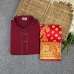 Premium Couple Set (Panjabi, Katan Saree) - Image 2