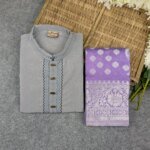 Premium Couple Set (Panjabi, Katan Saree) - Image 2