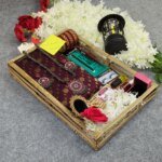 Premium Half Silk Jamdani Saree Combo Set - Maroon - Image 2