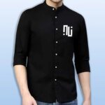Premium Printed Ban Collar Shirt for Men - Image 2