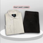 Premium Shirt & Pant Combo (Formal / Casual) (White & Black)