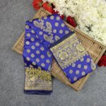 Premium Silk Katan Saree (Blue, Light Pink, Maroon, Black, Lavender)