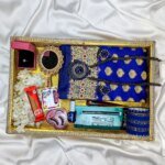 Premium Silk Katan Saree Combo Pack – Blue - Image 3