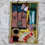 Premium Silk Katan Saree Combo Pack – Ocean Green - Image 3