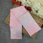 Premium Silk Katan Saree Combo Set - Light Pink - Image 3