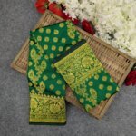 Premium Silk Katan Saree (Ocean Green, Sky Blue, Purple, Red, Green) - Image 6