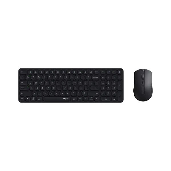 Rapoo-9350S-Multi-Mode-Wireless-Ultra-Slim-Keyboard-Mouse-Combo-–-Black Rapoo 9350S Multi-Mode Wireless Ultra-Slim Keyboard & Mouse Combo – Black - Image 1