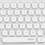 Rapoo E9050L Ultra-Slim Multi-Mode Wireless Keyboard – White