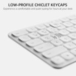 Rapoo E9050L Ultra-Slim Multi-Mode Wireless Keyboard – White - Image 4
