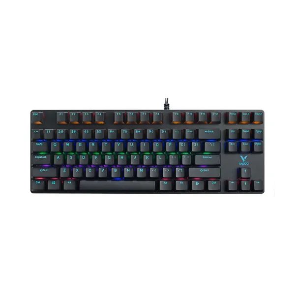 Rapoo-V500-Pro-87-Backlit-Mechanical-Gaming-Keyboard-–-Black Rapoo V500 Pro 87 Backlit Mechanical Gaming Keyboard – Black - Image 1